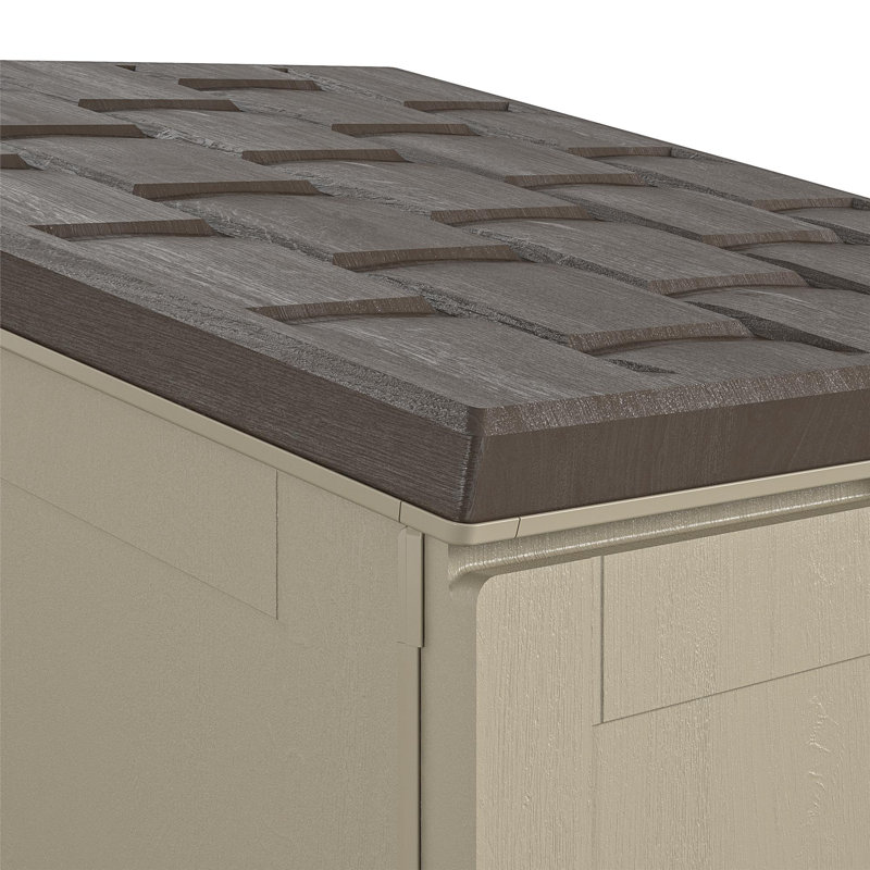 Cosco Tan and Brown Lockable Outdoor Package Delivery Box