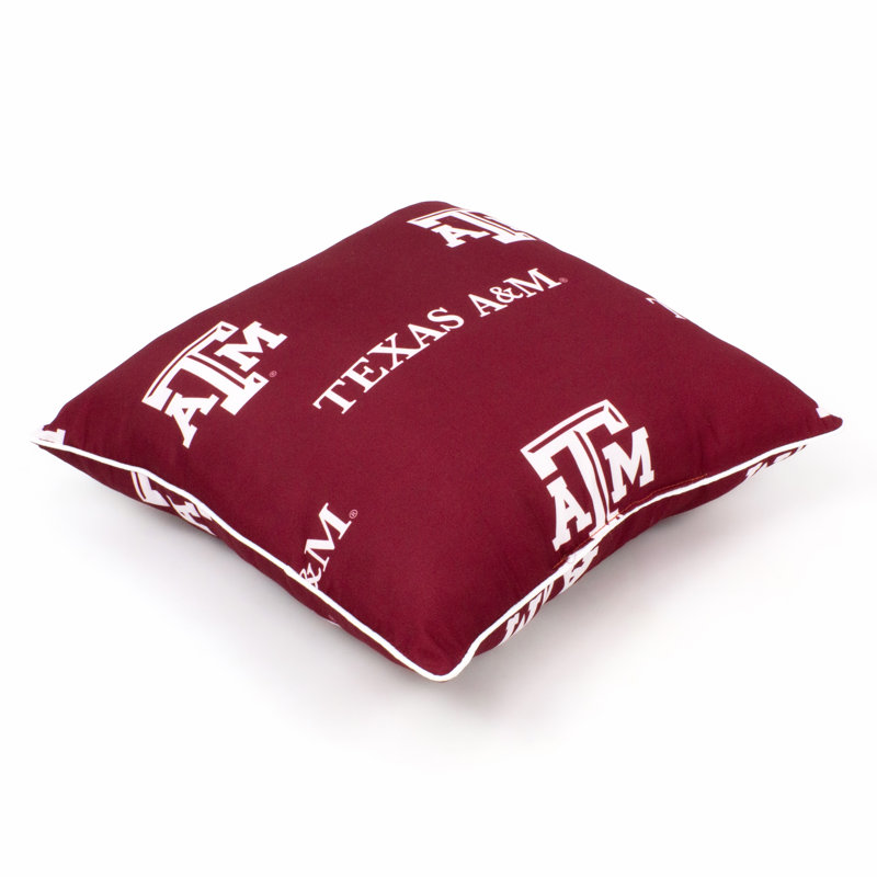 NCAA Square Pillow Cover & Insert, Texas A&M