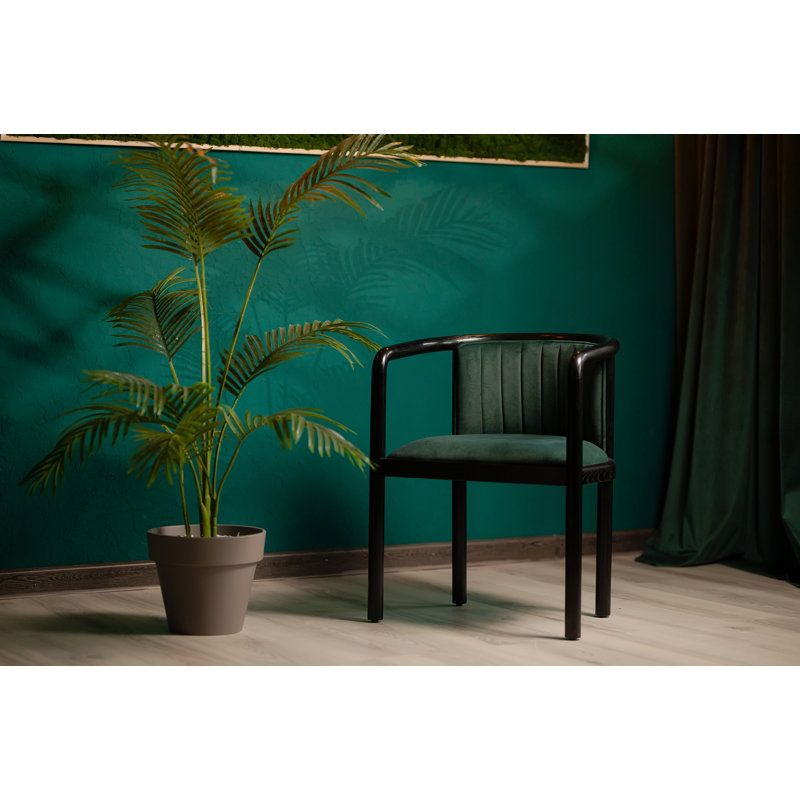 Alton Dining Chair, Matte Black, Teal