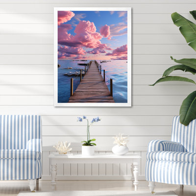 Simbula Pier and Dock Serenity I, reproduction d'art sur toile