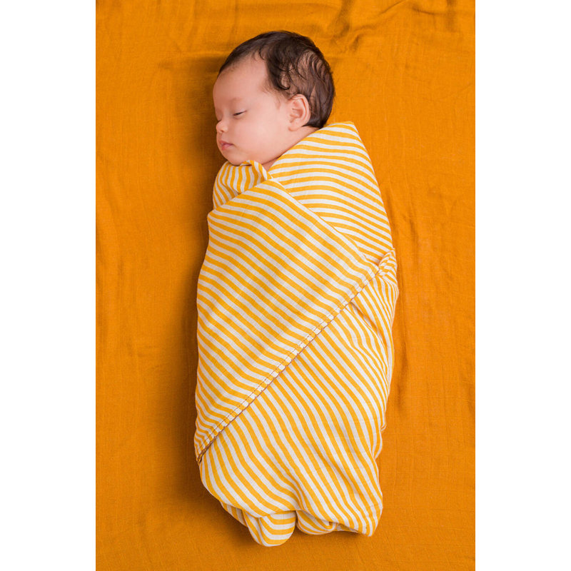 Dockatot Swaddle Set - Golden Stripe/Pumpkin Spice