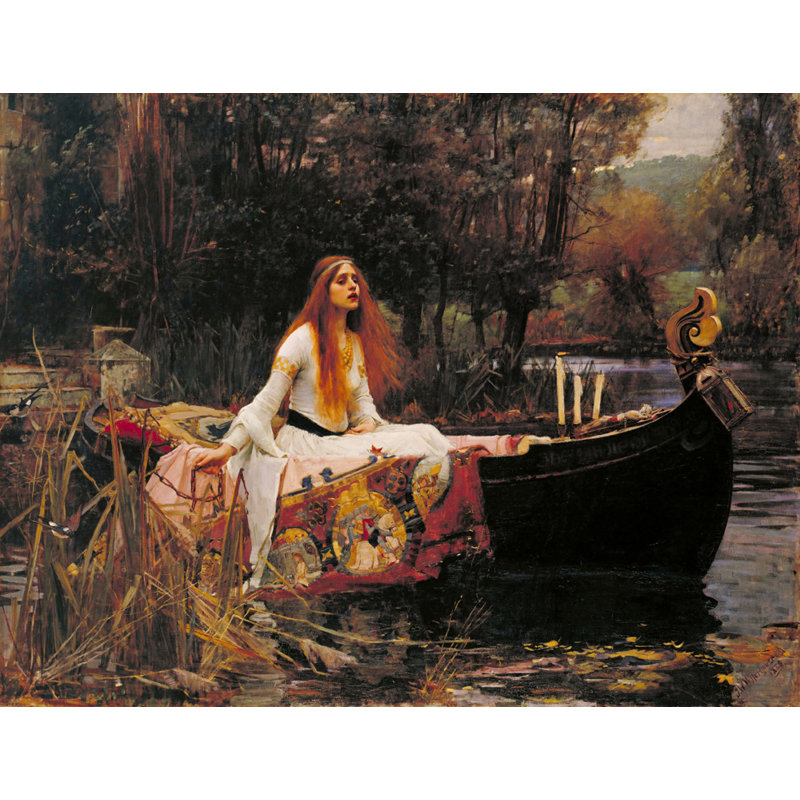 Dame de Shalott, vers 1888, H 28 po x l 37 po