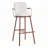Upholstered Bar Stool with Metal Frame