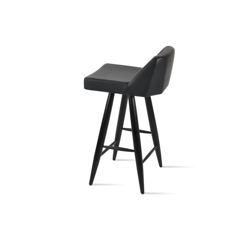 Prisma Baba, Wenge, Black, Counter Stool (25.5" Seat Height)