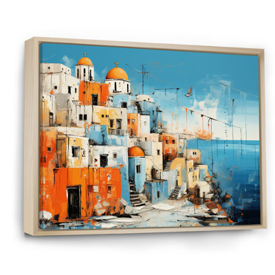 Paysage coloré de la Grèce de Santorin III - Santorini, art mural