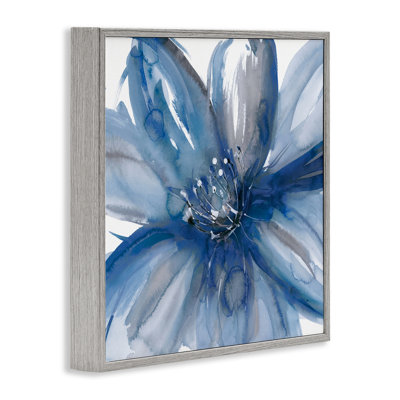 Blue Beauty Blossom Framed Giclee, design by Rebecca Meyers