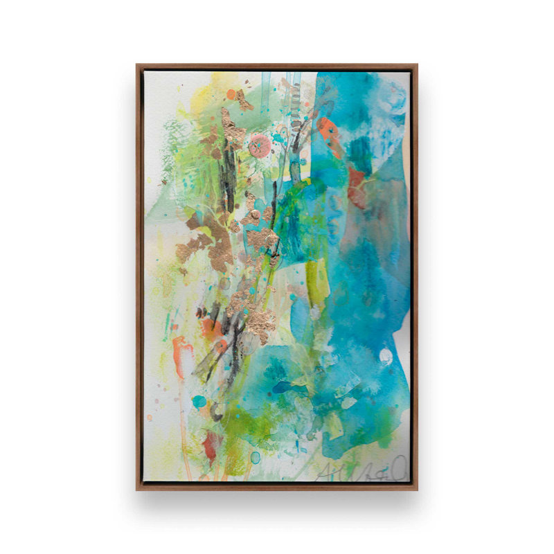 «Glory Abstracts II» par Allison Ford, reproduction d'art sur toile, Brown, 18" H x 12" W
