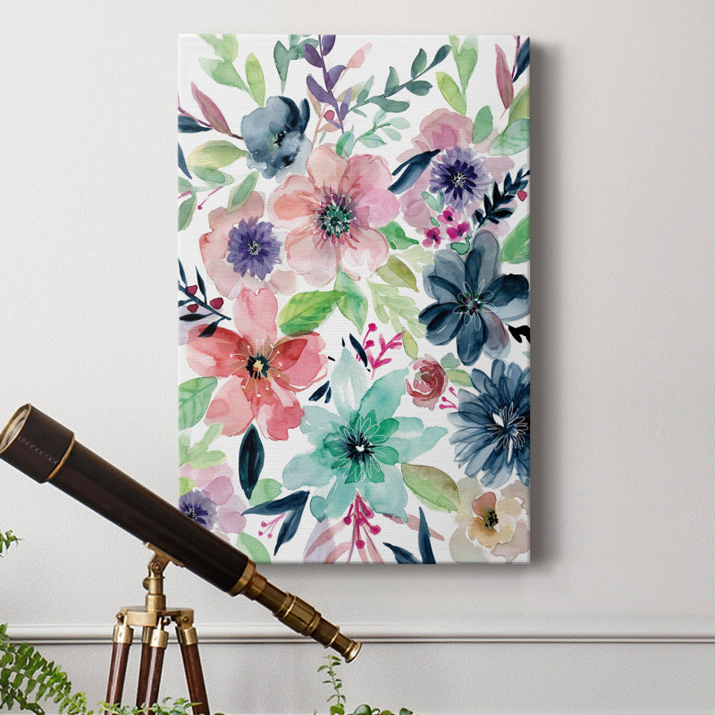 Cool and Serene - Peinture, H 27 po x l 18 po x P 1 po, Toile tendue