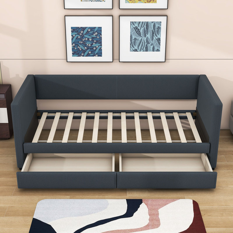 Arij Upholstered Daybed, Gray