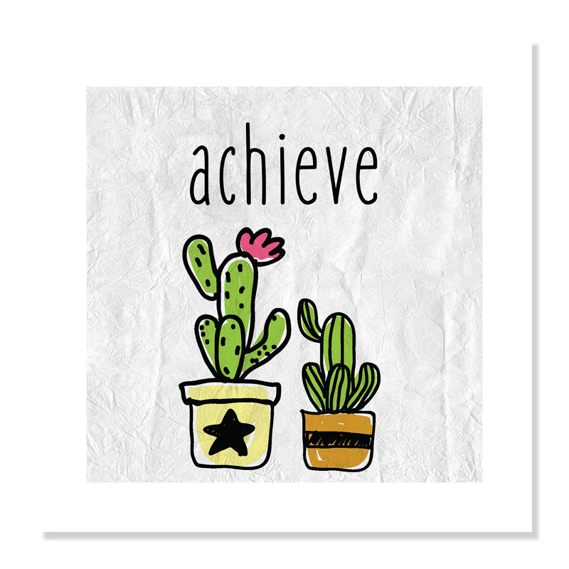 Impression sur papier Cacti C, H 20 po x l 20 po x P 1 po, Papier