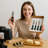 Creative Home Natural Green Marble Handle Set of 4 pc Multipurpose Cheese Knife Cutter Spreader Set includes Pronged Knife Hard Cheese Knife and Chisel Knife-27797009