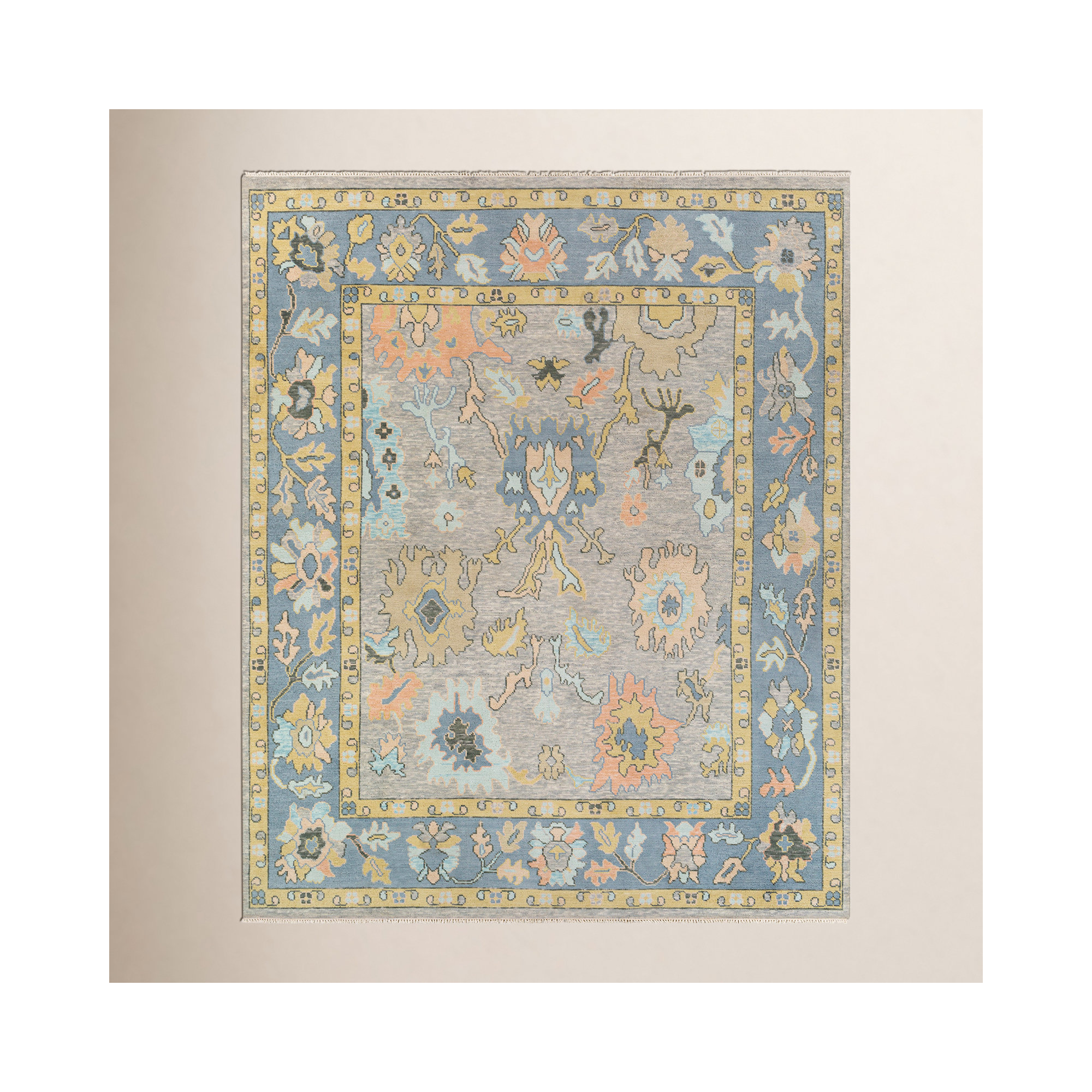 Sutton Handmade Wool Rug, Rectangle 8'10" x 12'