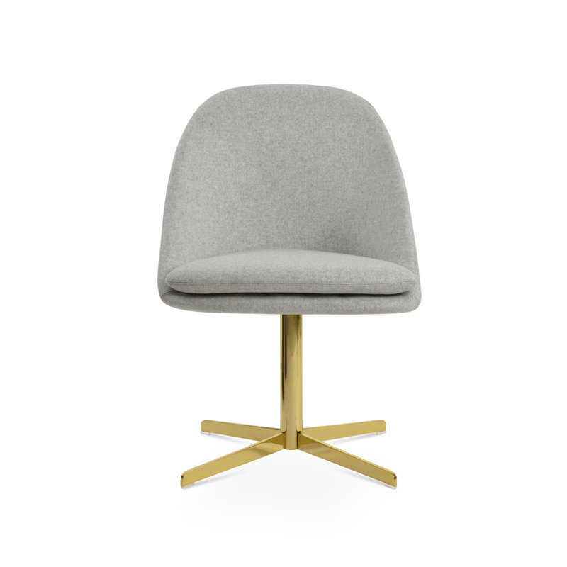 Avanos 4 Star Swivel Side Chair, Silver, Gold