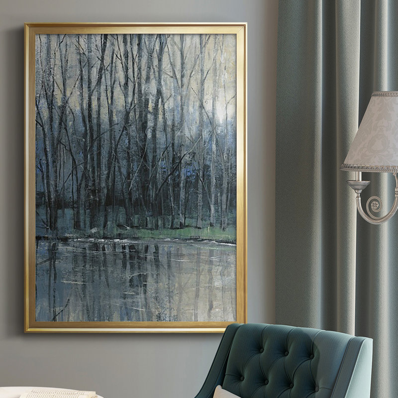 Morning Driauge I, reproduction d'art encadrée, Or, H 30,5 po x l 22,5 po x P 1 po
