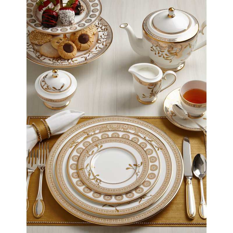 Golden Leaves Bone China Espresso Cup