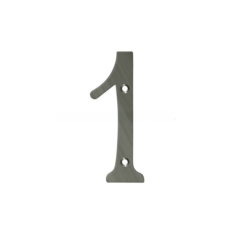 House Number, Antique Nickel, 1