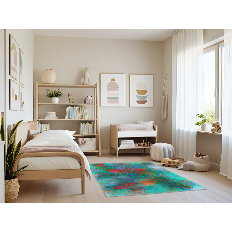 Abstract Indoor Rug, Rectangle 3' x 5'