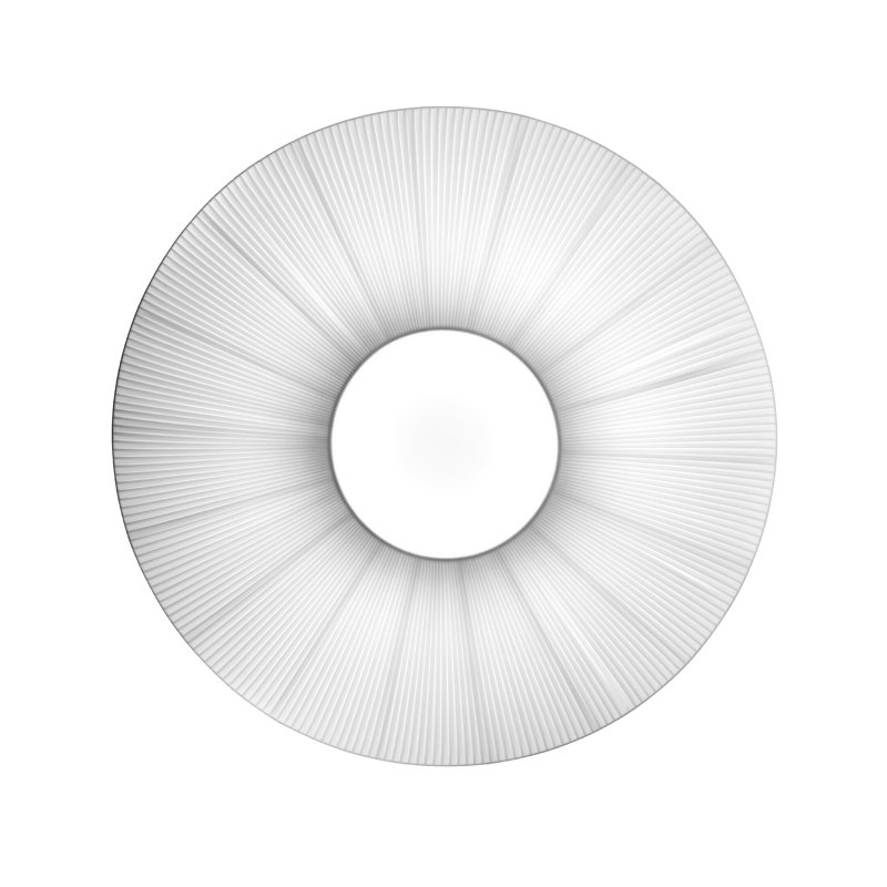 Siam 8-Light 78.7" Flush Mount, 6, 24" H x 47.24" W x 47.24" D, Cream Translucent Ribbon