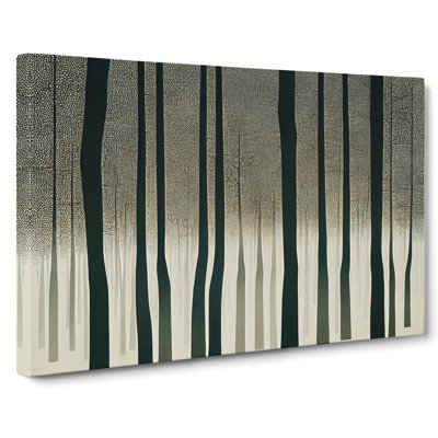 Expressive Abstract Forest - Wrapped Canvas