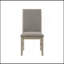 Ensemble de 2 chaises d'appoint rembourrées avec dossier et garniture cloutée avec finition brun gris