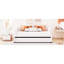 Lit de jour ergonomique simple beige avec rangement en velours extensible amovible et compact