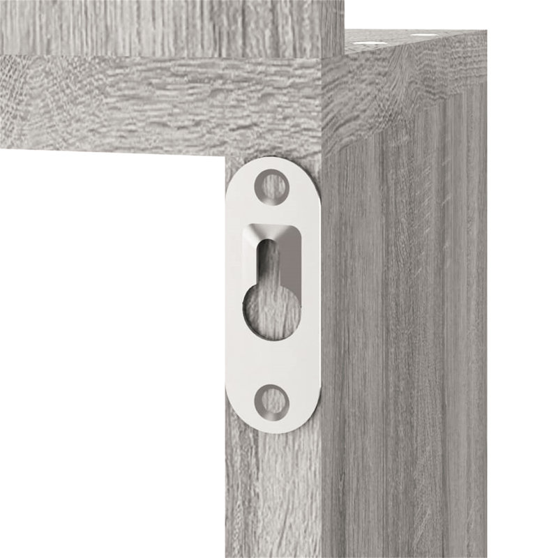 Thaney 5 Piece Corner Shelf, Grey