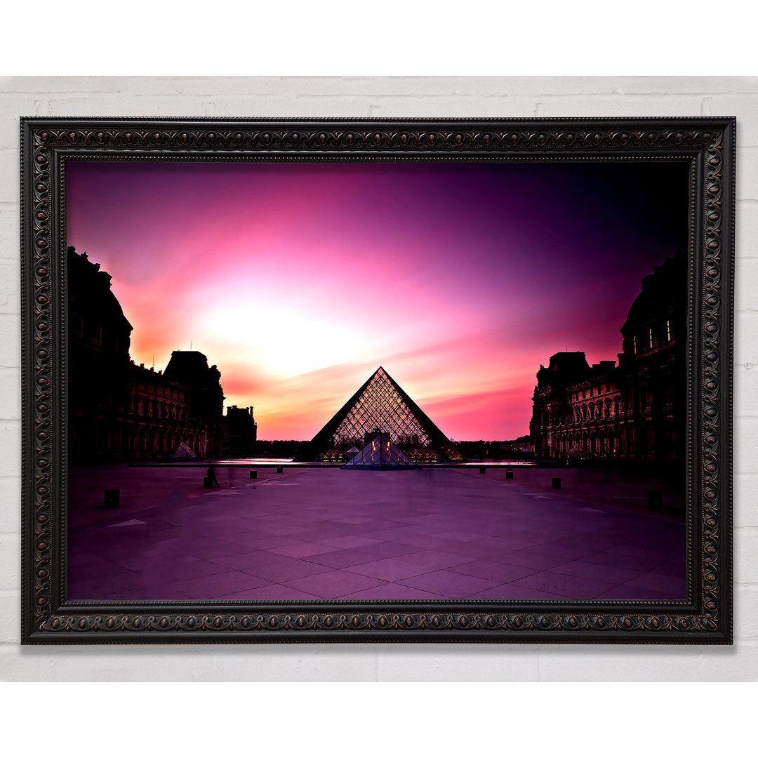 Louvre Museum bei Sonnenuntergang - Druck