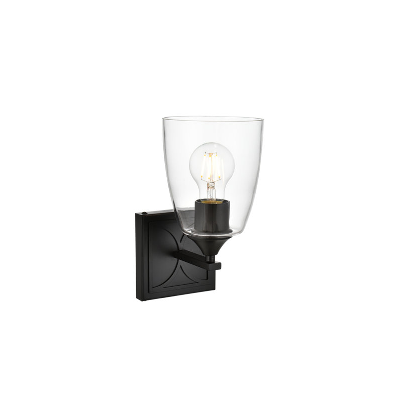Luminaire de salle de bain Parthenon, Noir, H 10 po x l 34 po x P 34 po, Quatre lumières