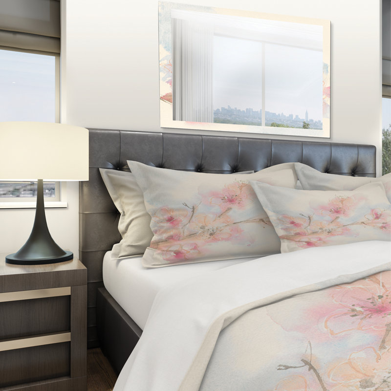 King Pink Floral Microfiber Duvet Cover Set
