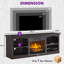Meuble télé 70 po pour téléviseur 80 po, grande console pour salon, noir-660982560