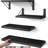 Wall Mounted Floating Shelves, Wood Floating Wall Shelf For Books & Decor, Small Space-Saving Display & Organizer