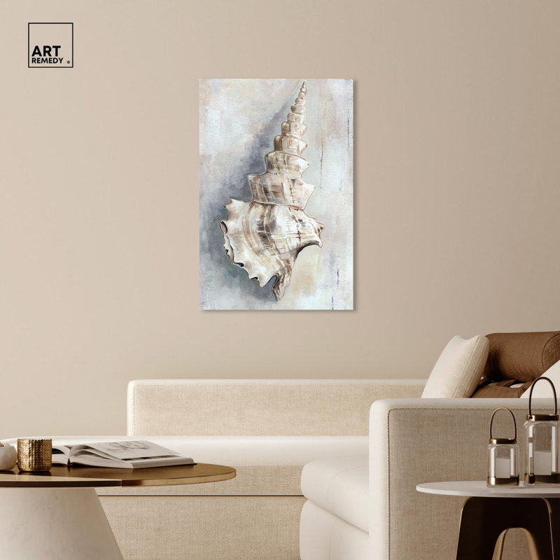 Charmant coquillage sur toile, impression côtière tendance par , H 45 po x l 30 po, Toile tendue
