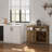 Stuart 37" Wide Sideboard Buffet Cabinet with X-framed Cubby for Home Bar-608342209