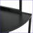 5 Tier Corner Bookshelf with LED Light, USB Plug &amp; Glass Holder | Metal + MDF | Black