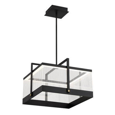 Sally 1 light Chandelier in Black