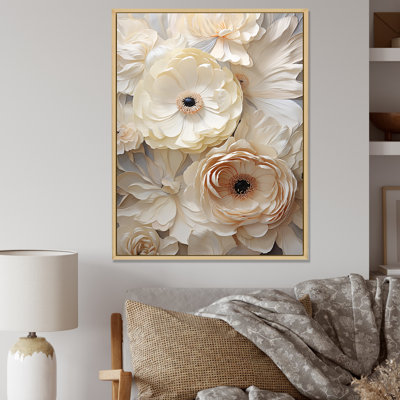 " Beige Minimalism Ranunculus Dreams "