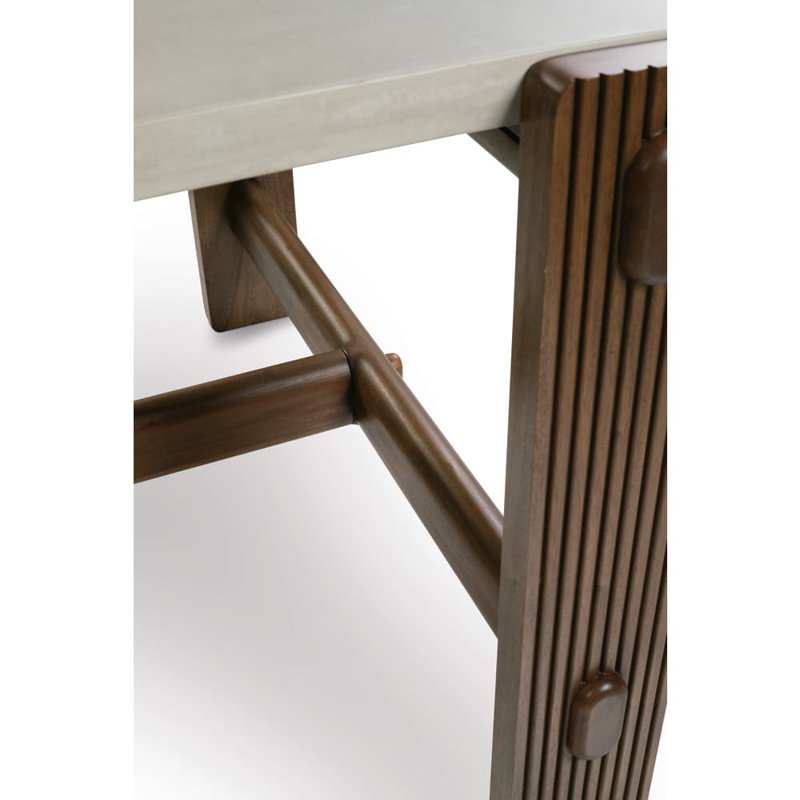 Kindred Dining Room Table, Medium Wood, Concrete