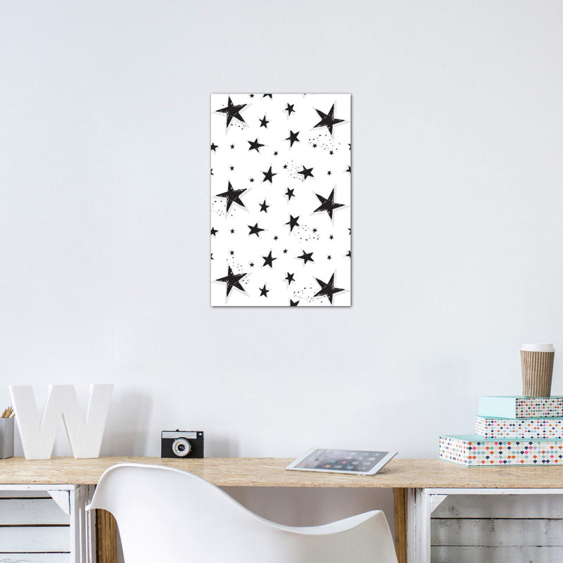 «Little Rock V» par Lisa White boutons - Reproduction d'art graphique sur papier encadré, Toile tendue, Pas de tapis