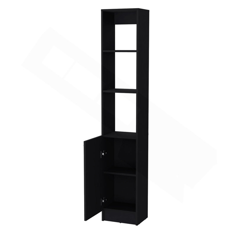 Armoire à linge 1 porte Wenge, Wengé