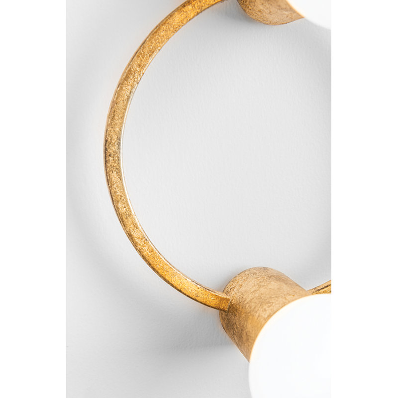 Nique Flush Mount, Gold Leaf