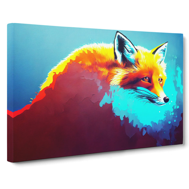Fox Art Vol.4 - Wrapped Canvas, 50cm H x 76cm W x 3cm D