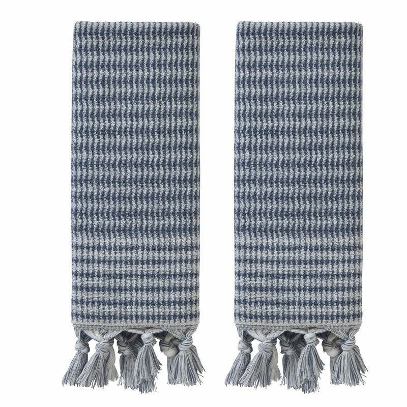 UltraSoft Denim Blue Hand Towels - 2 Pack, 16x26