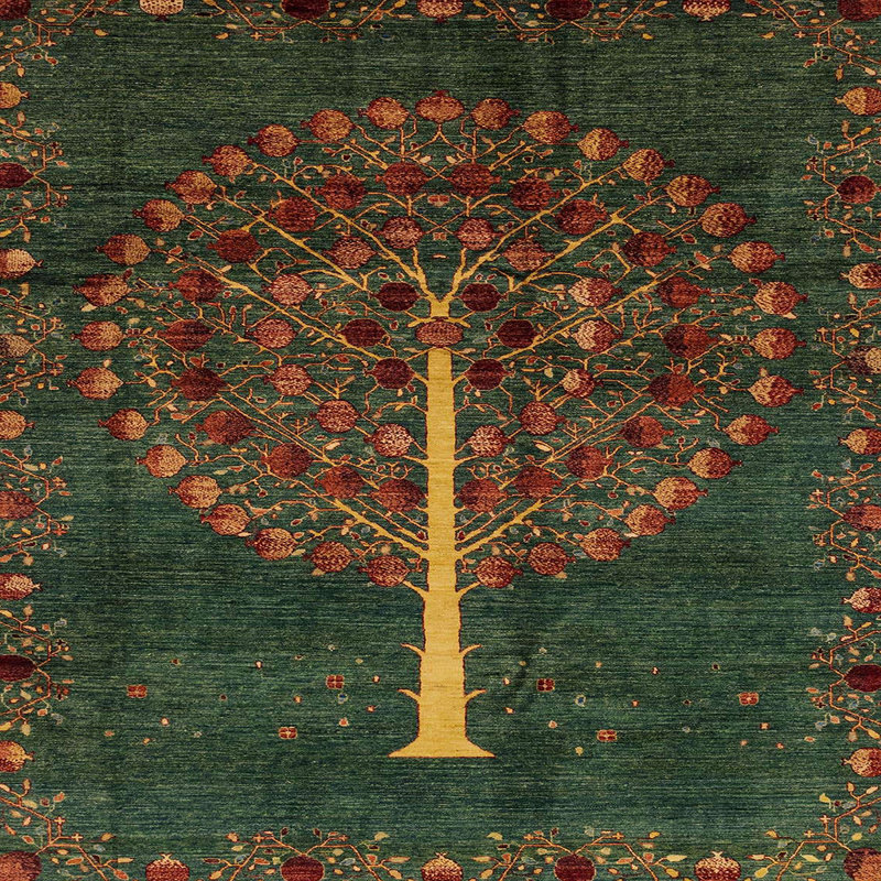 Tapis abstrait 4098, Carré 7 pi