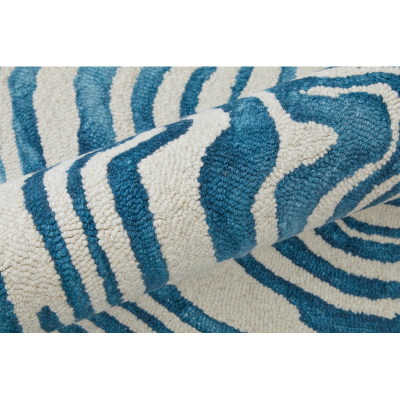 Marengo moderne abstrait, bleu / ivoire, Rectangle 2 pi x 3 pi