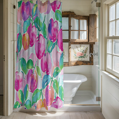 Rideau de douche standard 1 pièce Preppy