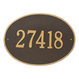 Hawthorne 1-Line Wall Address Plaque