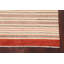 Tapis oriental rayé Gabbeh 4 x 6