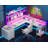 Mobean L-Shaped Computer Desk with Power Outlet-1875464471