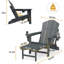 Chaise Adirondack pliante en acier avec repose-pieds-86713958