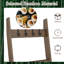Tablette échelle en bambou 5 niveaux avec 4 crochets amovibles